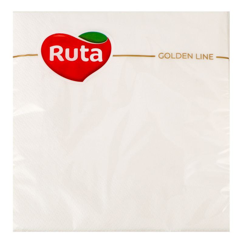 Серветки Ruta 33х33 3-шар білі 20л/уп